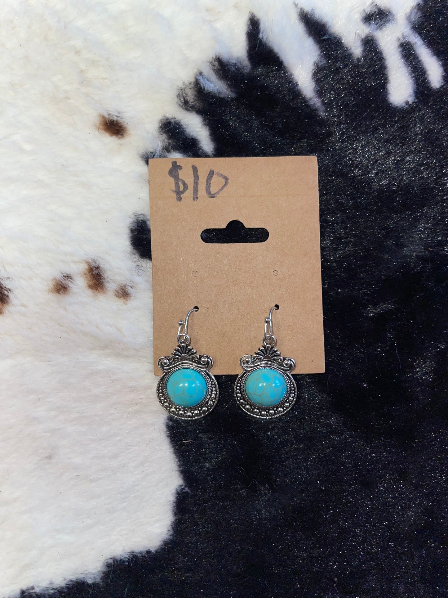 Turquoise Pearl Earrings