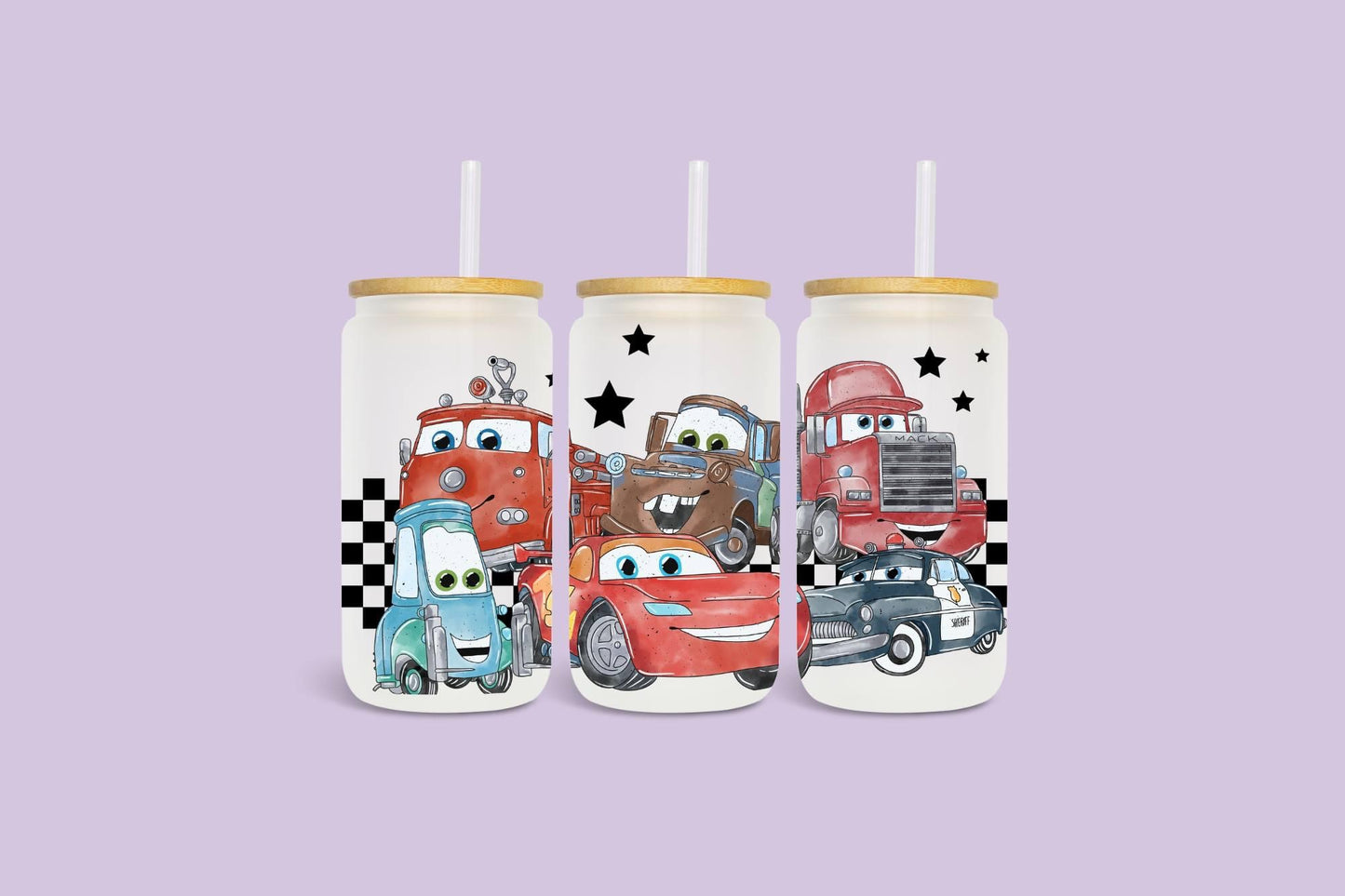 Libby Glass 16 oz Cars