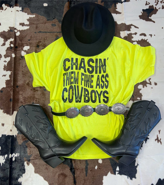 Chasin Them Cowboys Tee