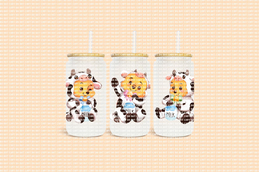 16 oz Cow Bear Tumbler