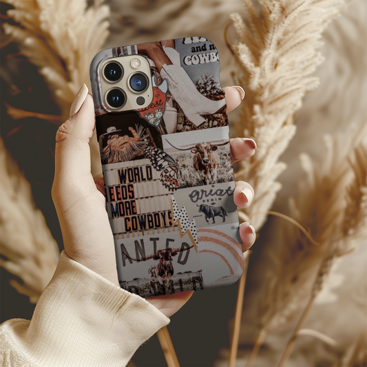 Western Collage Phone Case